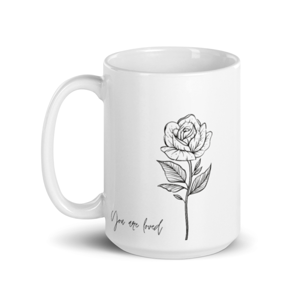 white-glossy-mug-15oz-handle-on-left-621b4c92136d7.png You are loved glossy mug