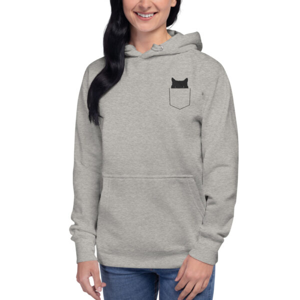 unisex-premium-hoodie-carbon-grey-front-6249d7165f62d.jpg Cat in pocket Hoodie