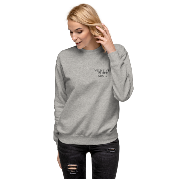 unisex-premium-sweatshirt-carbon-grey-front-624b3e13654c7.png Wild Premium Sweatshirt