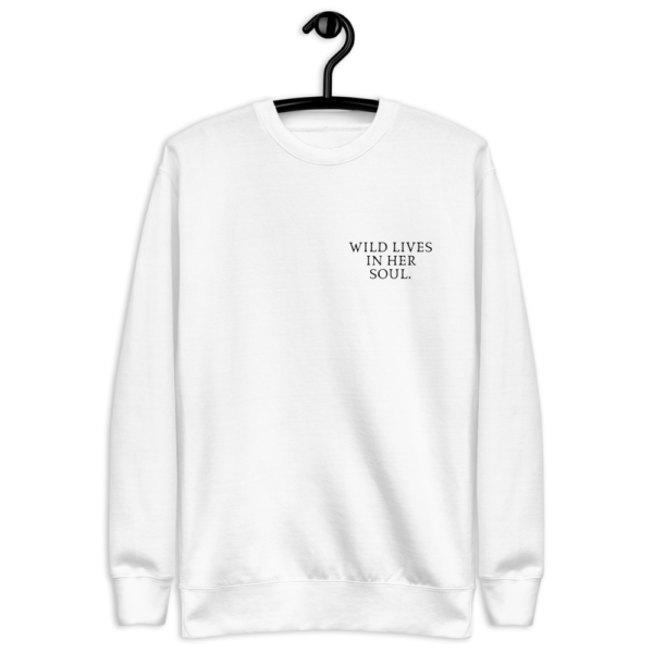 unisex-premium-sweatshirt-white-front-624b3e1364fd3.png Wild Premium Sweatshirt