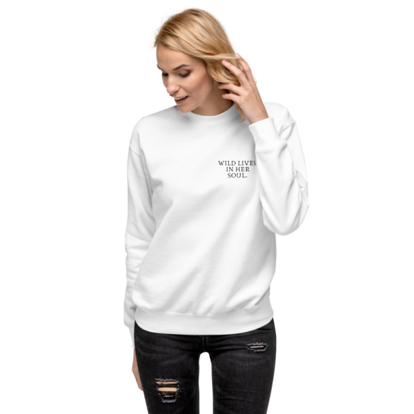 unisex-premium-sweatshirt-white-front-624b3e1365886.png Wild Premium Sweatshirt