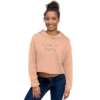 womens-cropped-hoodie-peach-front-6249d36665d0f.png Loyalty Crop Hoodie