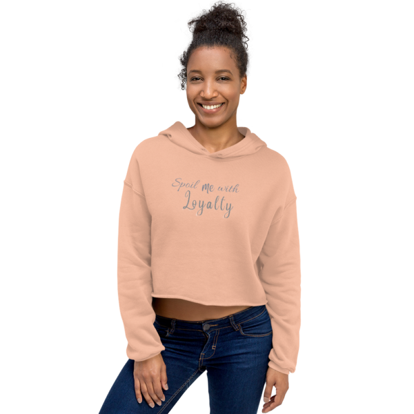 womens-cropped-hoodie-peach-front-6249d36665d0f.png Loyalty Crop Hoodie