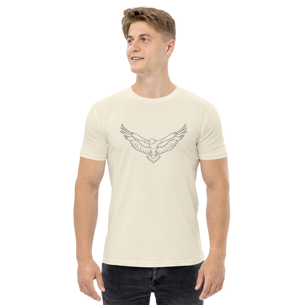 outlined eagle white shirt
