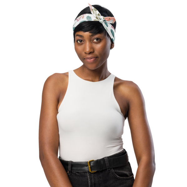 all-over-print-bandana-white-m-front-634dab5e7e3b0.png Floral Bandana