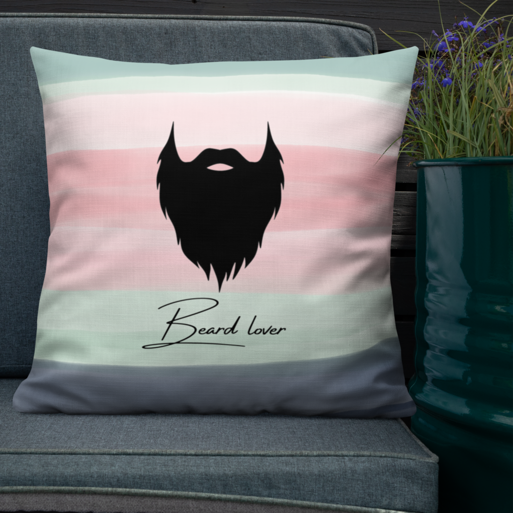 beard lover pillow