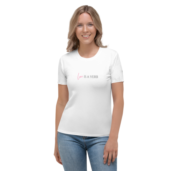all-over-print-womens-crew-neck-t-shirt-white-front-6367be4ae1f3f.png Love Is a Verb Women's T-shirt