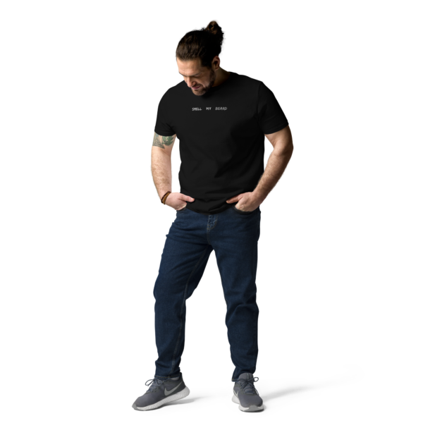 unisex-organic-cotton-t-shirt-black-front-2-636ff210ac3a1.png Smell My Beard cotton t-shirt