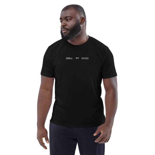 unisex-organic-cotton-t-shirt-black-front-636ff210ac1e9.png Smell My Beard cotton t-shirt