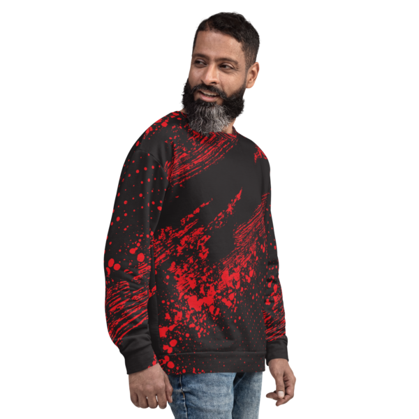 all-over-print-unisex-sweatshirt-white-right-front-63b02ee7034e9.png Red and Black Brushed Painted Sweatshirt