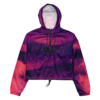 all-over-print-womens-cropped-windbreaker-black-front-638cd99e61a0c.png Purple Galaxy Painted Women’s cropped windbreaker