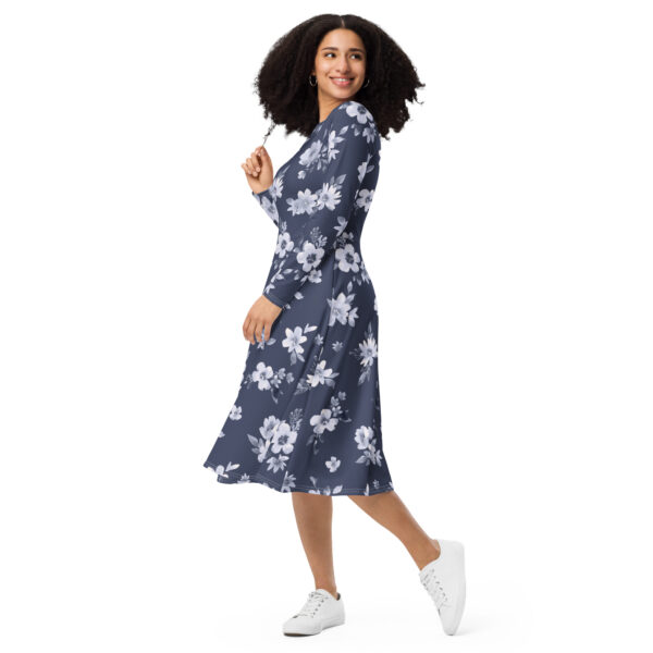 all-over-print-long-sleeve-midi-dress-white-left-front-68a47f7fd4157.jpg Navy White Floral sleeve midi dress