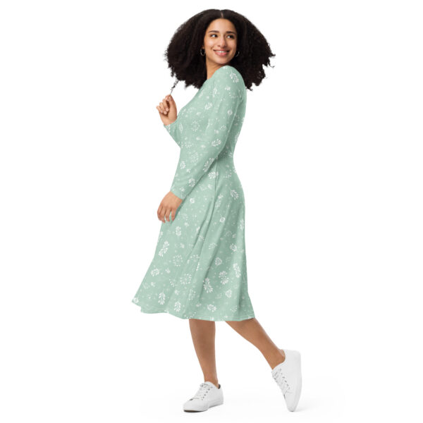 all-over-print-long-sleeve-midi-dress-white-left-front-68a4a0cea6347.jpg Light Green Floral long sleeve midi dress