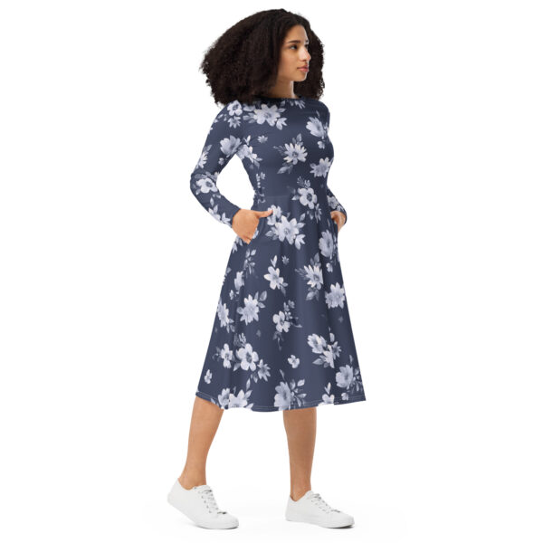 all-over-print-long-sleeve-midi-dress-white-right-front-68a47f7fd4252.jpg Navy White Floral sleeve midi dress