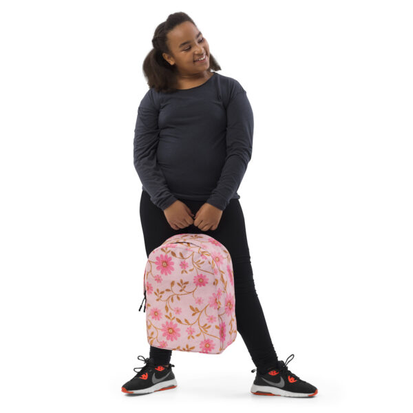all-over-print-minimalist-backpack-white-front-68ae1fe01fe6c.jpg Pink Floral Pattern Minimalist Backpack