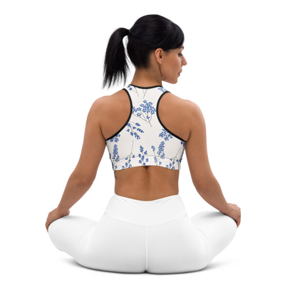 all-over-print-padded-sports-bra-black-back-68a46ad8d5b71.jpg Blue and White Floral Padded Sports Bra