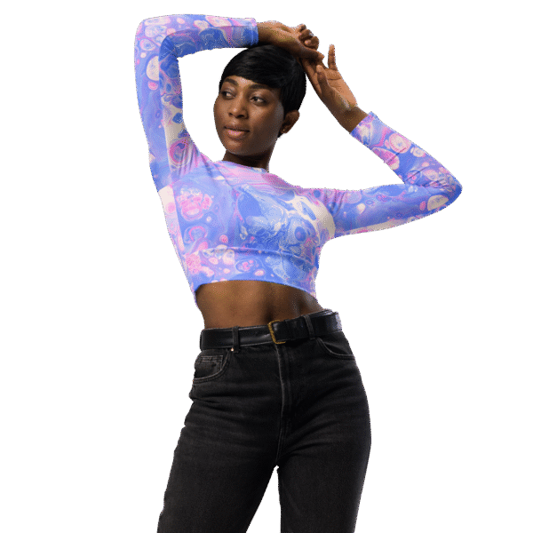 all-over-print-recycled-long-sleeve-crop-top-white-front-2-68944970a1b7a.png Mixed Coulered Bubble Long-sleeve Crop Top