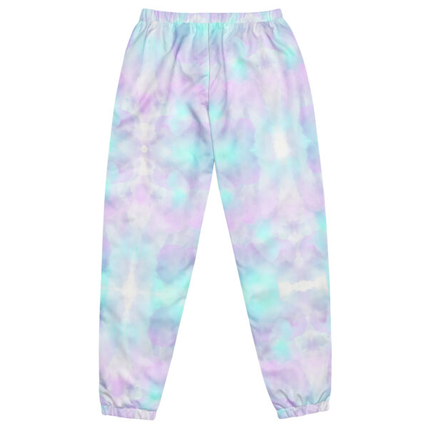 all-over-print-unisex-track-pants-black-back-689cd44b9bac3.jpg Light Blue & Purple Cloudy track pants