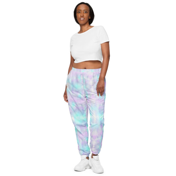 all-over-print-unisex-track-pants-black-front-689cd44b9b859.jpg Light Blue & Purple Cloudy track pants