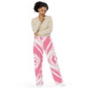 all-over-print-unisex-wide-leg-pants-white-front-689cb6a024c4b.jpg Pink Broken Wooden Pattern wide-leg pants