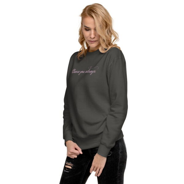 unisex-premium-sweatshirt-vintage-black-left-front-6894f516be81d.jpg Choose You, Always Premium Sweatshirt