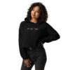 womens-cropped-hoodie-black-front-6894e038a4728.jpg Wild.Raw.True Crop Hoodie Black Front