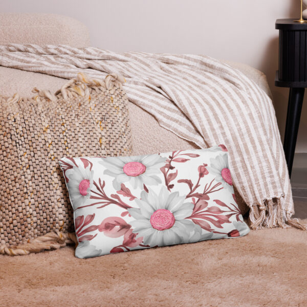all-over-print-basic-pillow-20x12-back-68cf0a8c36c42.jpg Pink Floral Basic Pillow