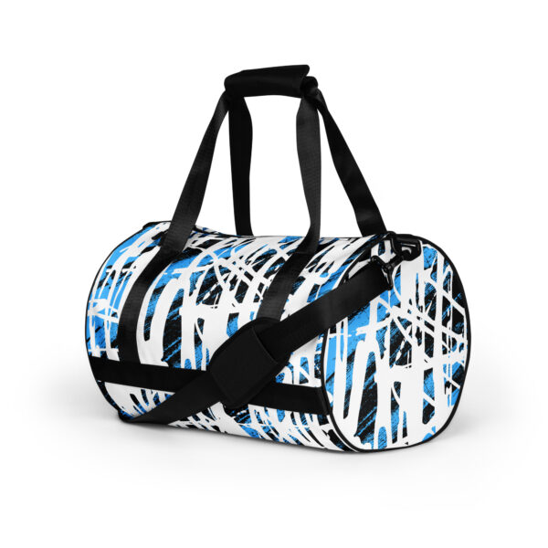 all-over-print-gym-bag-white-left-front-68c41620c06b8.jpg Messy Art Gym Bag