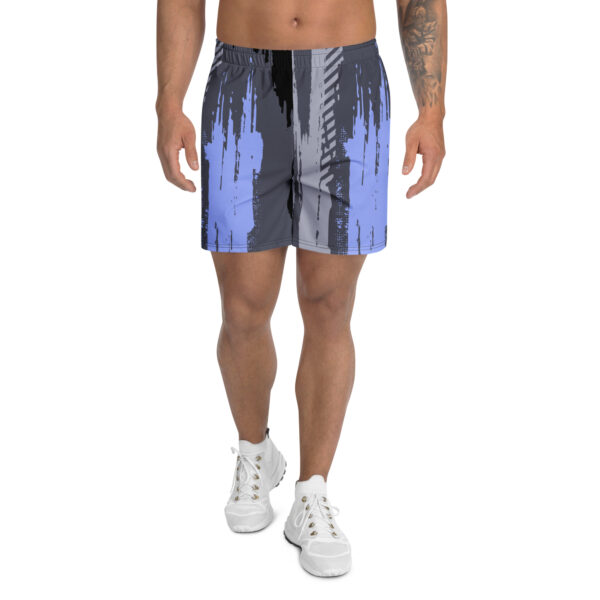 all-over-print-unisex-athletic-long-shorts-white-front-68c3d14cd0288.jpg Blue and Grey Paint Art Athletic Long Shorts