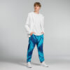 Blue and Black Artistic Track Pants Blue and Black Artistic Track Pants