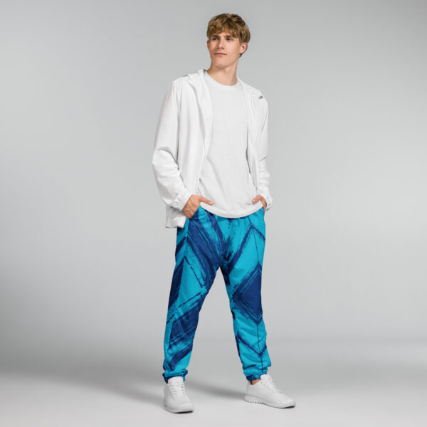 Blue and Black Artistic Track Pants Blue and Black Artistic Track Pants