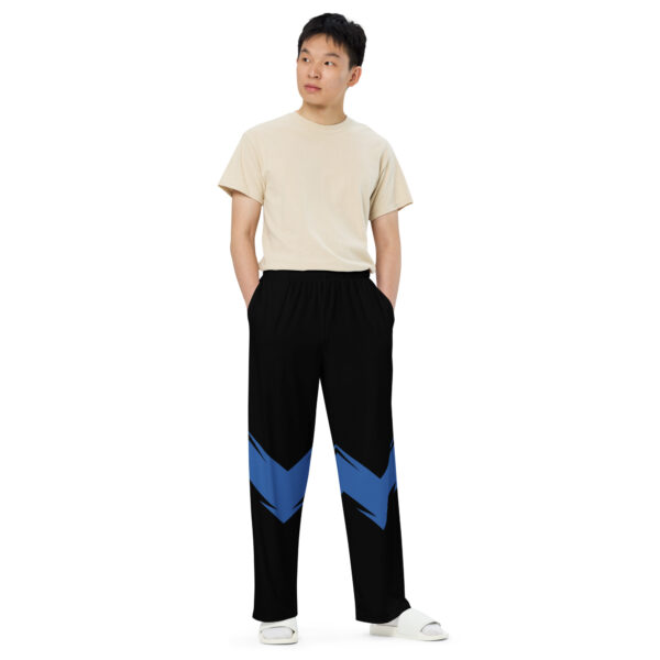 all-over-print-unisex-wide-leg-pants-white-front-68c3d520b4ce6.jpg Blue Arrow wide-leg pants
