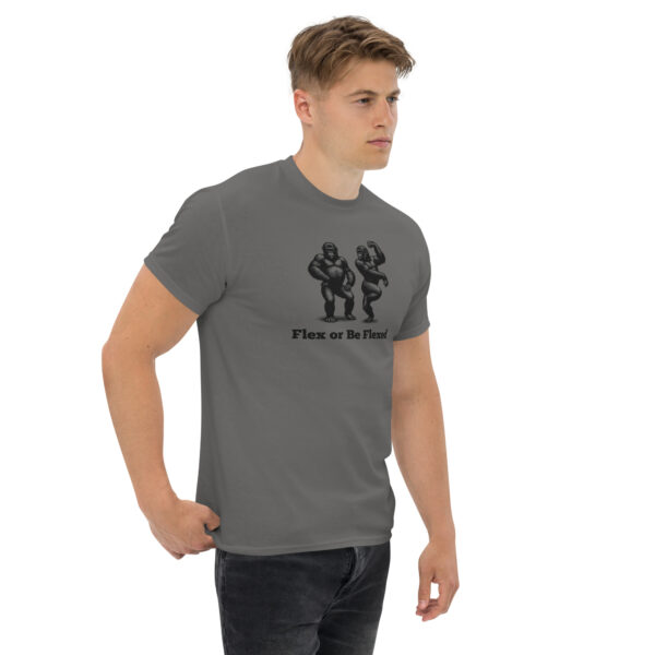 unisex-classic-tee-charcoal-right-front-68b7e8b597b70.jpg Flex Or Be Flexed classic tee