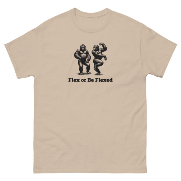 unisex-classic-tee-sand-front-68b7e8b5e05b4.jpg Flex Or Be Flexed classic tee