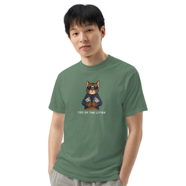 unisex-garment-dyed-heavyweight-t-shirt-light-green-front-3-68b7e394714b4.jpg Ceo Of The Litter heavyweight t-shirt