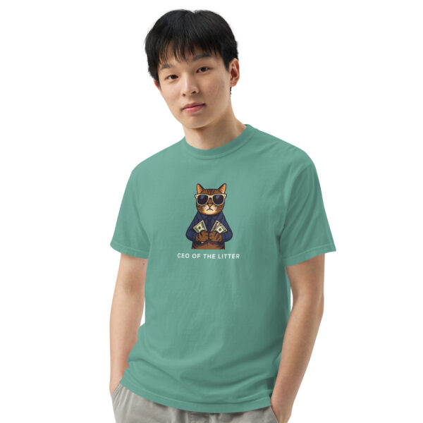 unisex-garment-dyed-heavyweight-t-shirt-seafoam-front-3-68b7e3947bc8f.jpg Ceo Of The Litter heavyweight t-shirt