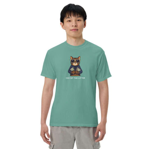 unisex-garment-dyed-heavyweight-t-shirt-seafoam-front-68b7e39477e22.jpg Ceo Of The Litter heavyweight t-shirt
