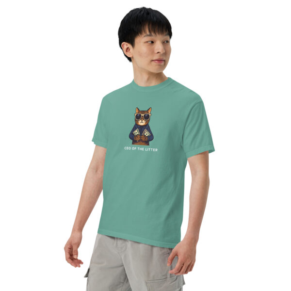 unisex-garment-dyed-heavyweight-t-shirt-seafoam-left-front-68b7e39480ff4.jpg Ceo Of The Litter heavyweight t-shirt
