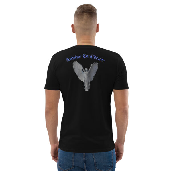 unisex-organic-cotton-t-shirt-black-back-2-68b74a1bb9547.jpg Divine Confidence organic cotton t-shirt