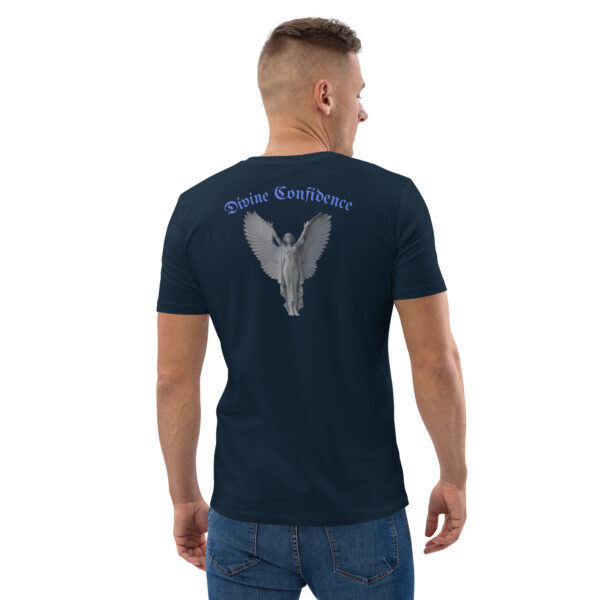 unisex-organic-cotton-t-shirt-french-navy-back-68b74a1bbc0c0.jpg Divine Confidence organic cotton t-shirt