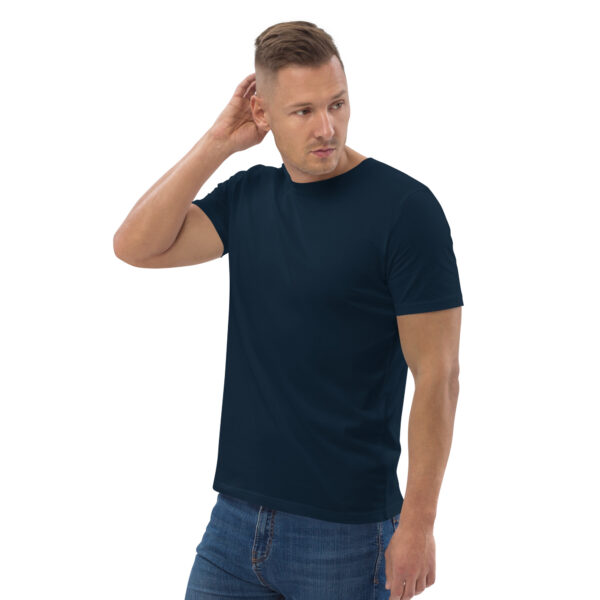 unisex-organic-cotton-t-shirt-french-navy-left-front-68b74a1bc0f3e.jpg Divine Confidence organic cotton t-shirt