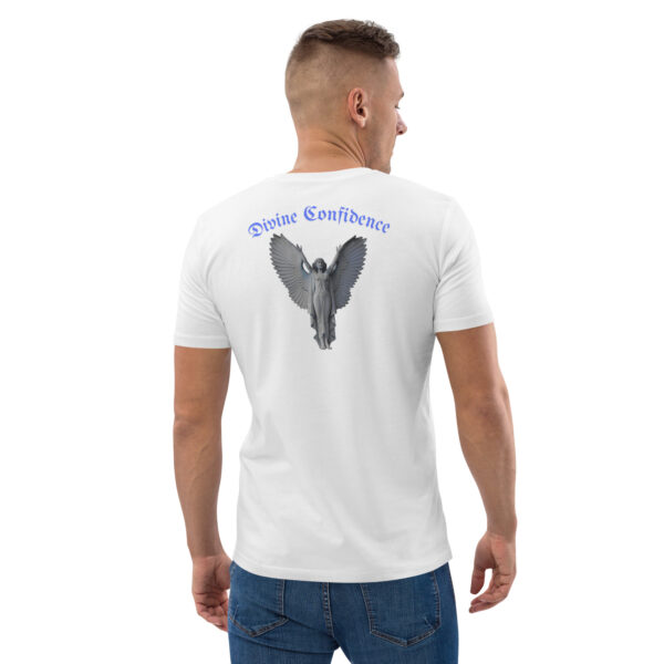 unisex-organic-cotton-t-shirt-white-back-68b74a1be0276.jpg Divine Confidence organic cotton t-shirt