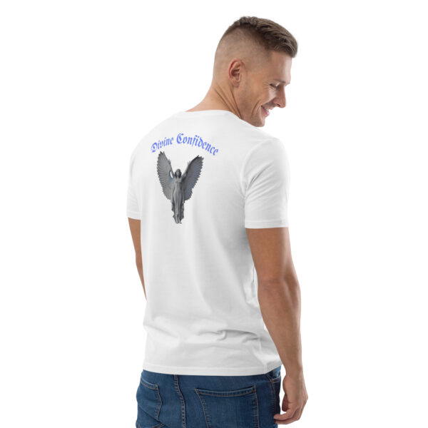 unisex-organic-cotton-t-shirt-white-right-back-68b74a1bf3b18.jpg Divine Confidence organic cotton t-shirt