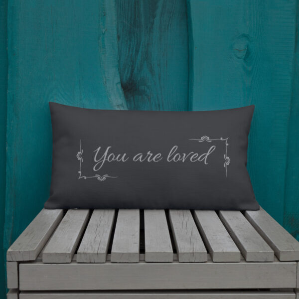 all-over-print-premium-pillow-20x12-front-lifestyle-1-68f5f9dc329a8.jpg Your are Loved Premium Pillow