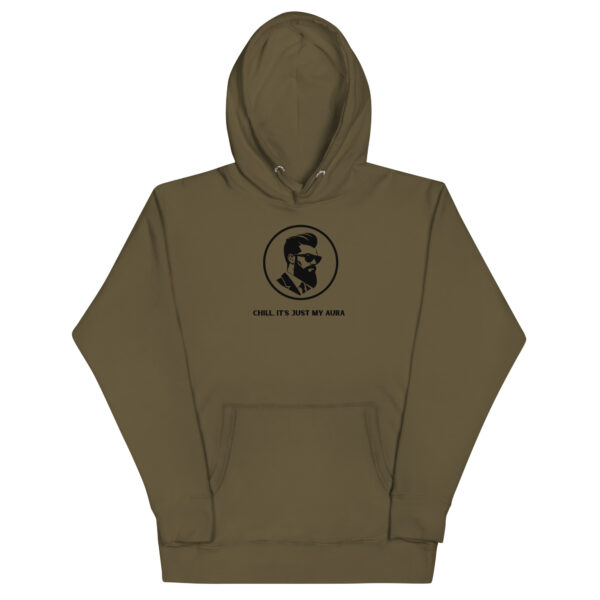 cotton-heritage-m2580-i-unisex-premium-pullover-hoodie-military-green-front-68e9393d03e00.jpg Chill, It Is Just My Aura Hoodie