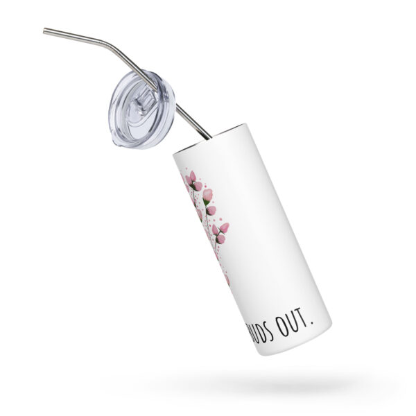 stainless-steel-tumbler-white-left-68f1db0c976c0.jpg Sun's Out, Buds Out Stainless Steel Tumbler