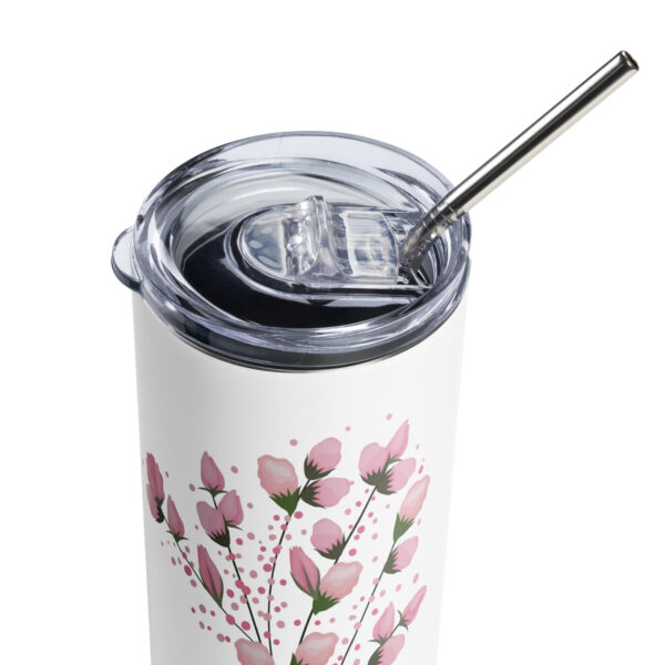 stainless-steel-tumbler-white-product-details-68f1db0c97727.jpg Sun's Out, Buds Out Stainless Steel Tumbler