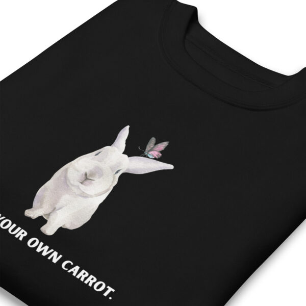 unisex-premium-sweatshirt-black-zoomed-in-68e932663a7a5.jpg Mind Your Own Carrot Premium Sweatshirt