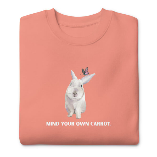 unisex-premium-sweatshirt-dusty-rose-front-68e9326659766.jpg Mind Your Own Carrot Premium Sweatshirt