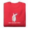 unisex-premium-sweatshirt-team-red-front-68e932664d3a6.jpg Mind Your Own Carrot Premium Sweatshirt